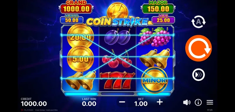 Coin Strike — экран джекпота Grand